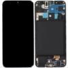 BLACK LCD SCREEN WITH FRAME for SAMSUNG GALAXY A50