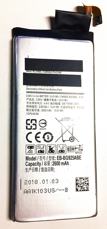 Samsung S6 edge battery